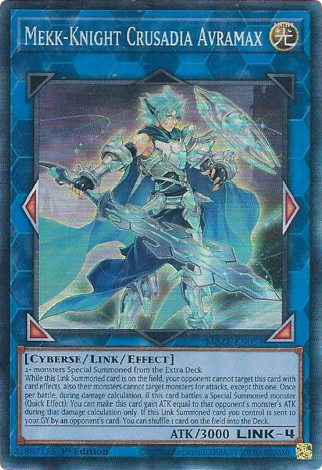 Mekk-Knight Crusadia Avramax [MAZE-EN054] Collector's Rare | Exor Games Bridgewater