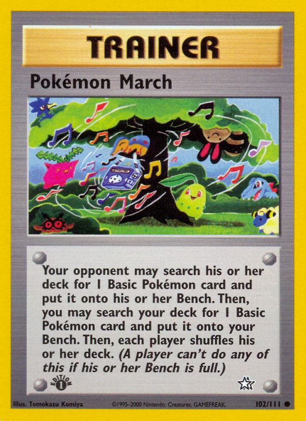 Pokemon March (102/111) [Neo Genesis 1st Edition] | Exor Games Bridgewater