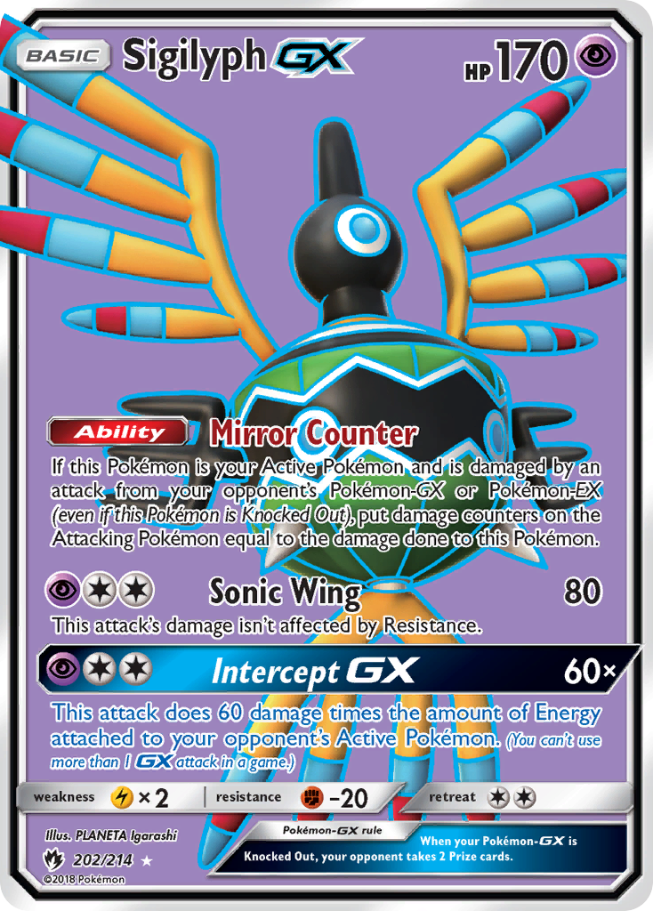 Sigilyph GX (202/214) [Sun & Moon: Lost Thunder] | Exor Games Bridgewater