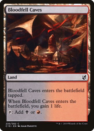 Bloodfell Caves [Commander 2019] | Exor Games Bridgewater