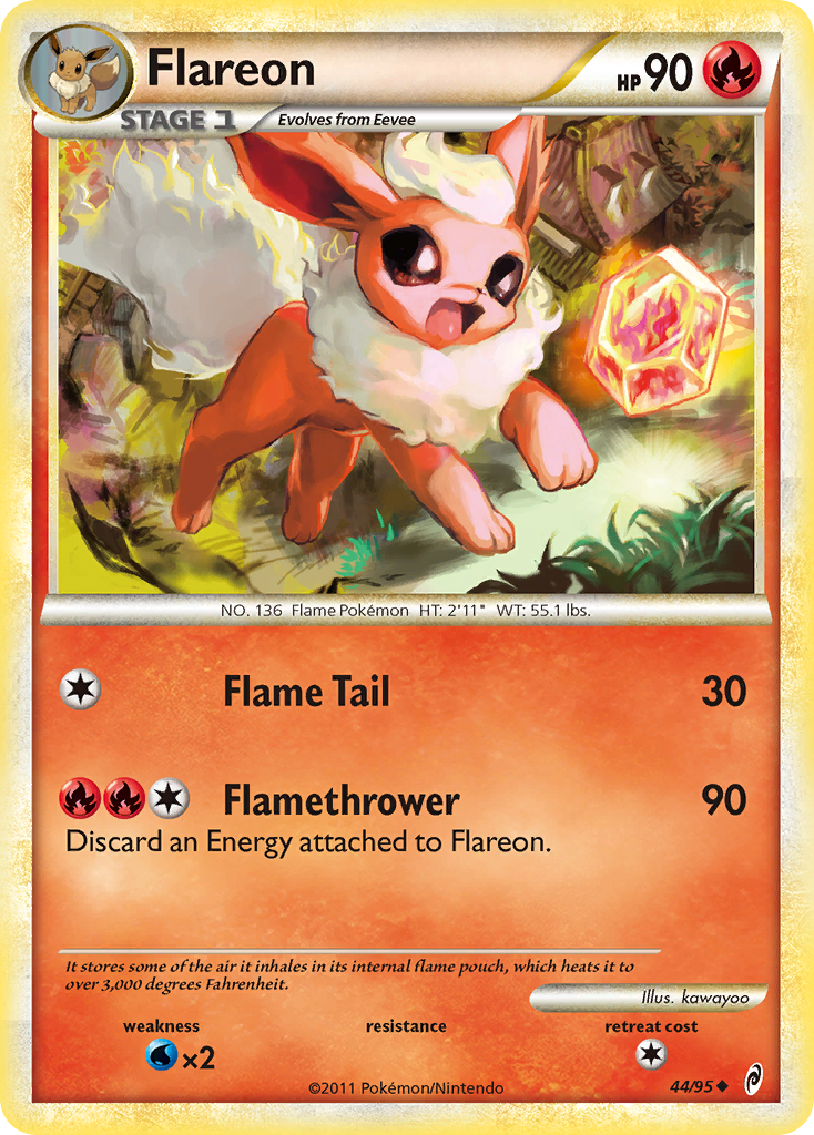 Flareon (44/95) [HeartGold & SoulSilver: Call of Legends] | Exor Games Bridgewater