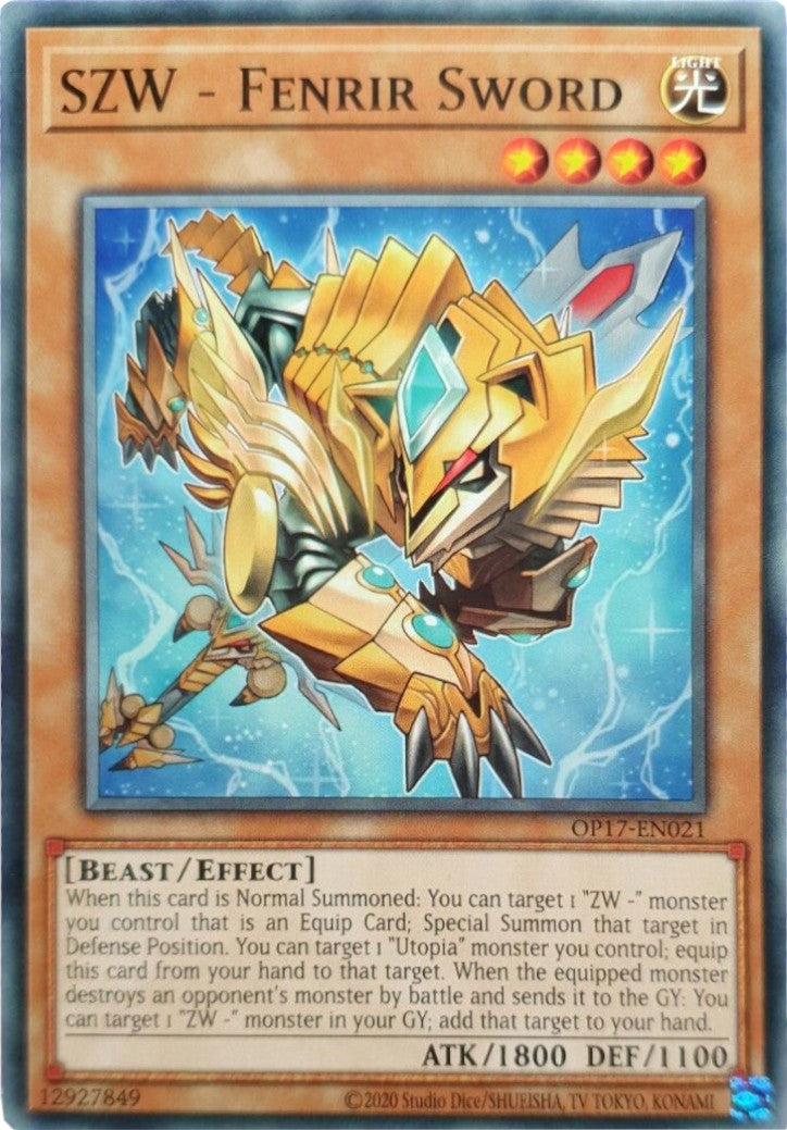 SZW - Fenrir Sword [OP17-EN021] Common | Exor Games Bridgewater