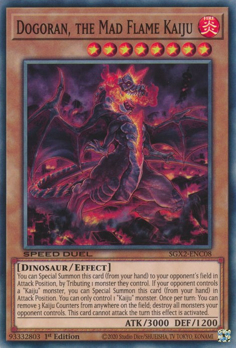 Dogoran, the Mad Flame Kaiju [SGX2-ENC08] Secret Rare | Exor Games Bridgewater