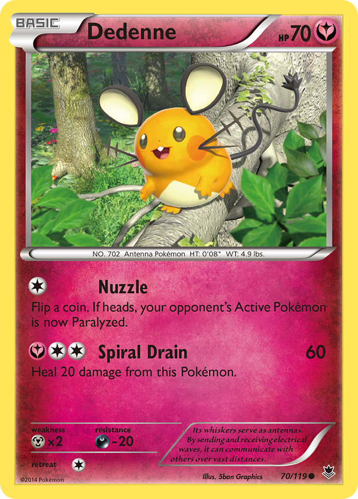 Dedenne (70/119) [XY: Phantom Forces] | Exor Games Bridgewater