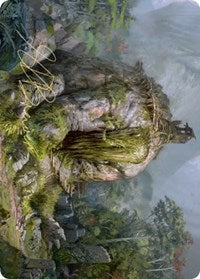 Gnottvold Slumbermound Art Card (Gold-Stamped Signature) [Kaldheim: Art Series] | Exor Games Bridgewater