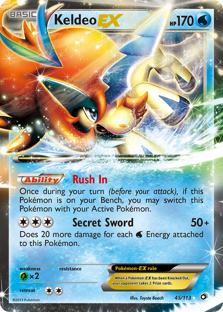 Keldeo EX (45/113) [Black & White: Legendary Treasures] | Exor Games Bridgewater