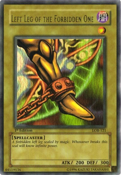 Left Leg of the Forbidden One [LOB-121] Ultra Rare | Exor Games Bridgewater