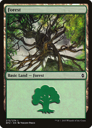 Forest (273) [Battle for Zendikar] | Exor Games Bridgewater