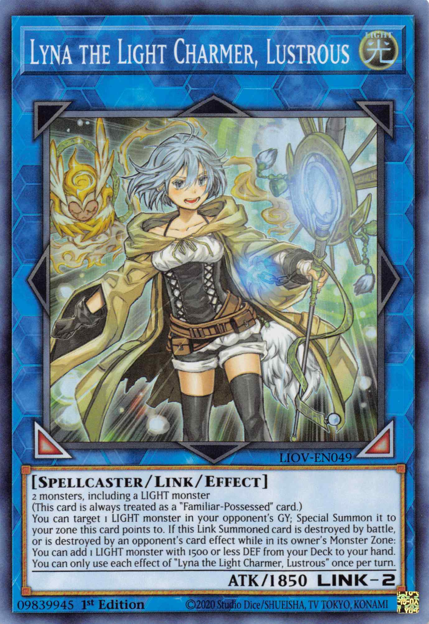 Lyna the Light Charmer, Lustrous [LIOV-EN049] Starlight Rare | Exor Games Bridgewater