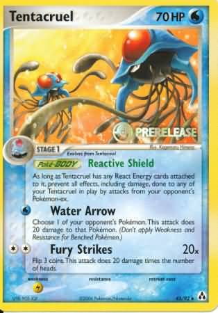 Tentacruel (45/92) (Prerelease Promo) [Nintendo: Black Star Promos] | Exor Games Bridgewater