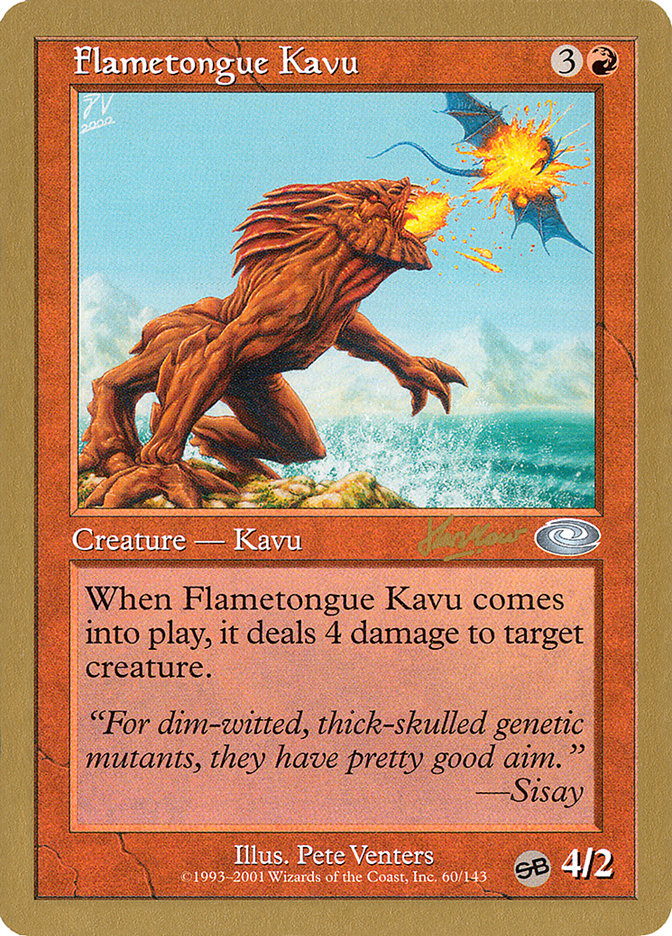 Flametongue Kavu (Sim Han How) (SB) [World Championship Decks 2002] | Exor Games Bridgewater