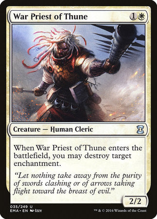 War Priest of Thune [Eternal Masters] | Exor Games Bridgewater