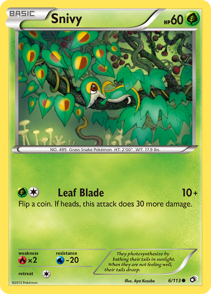 Snivy (6/113) [Black & White: Legendary Treasures] | Exor Games Bridgewater