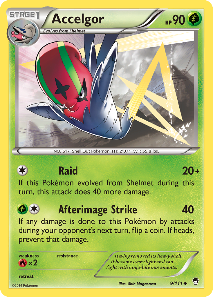 Accelgor (9/111) [XY: Furious Fists] | Exor Games Bridgewater