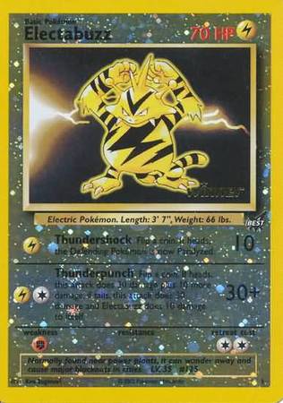 Electabuzz (1) (Winner) [Best of Promos] | Exor Games Bridgewater