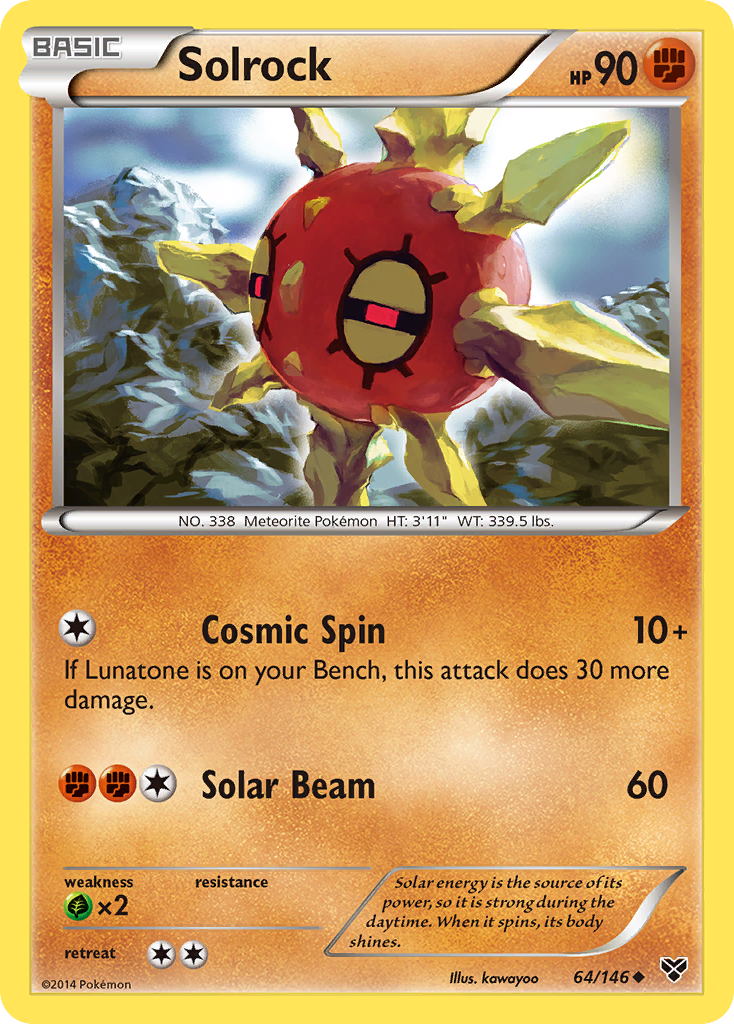 Solrock (64/146) [XY: Base Set] | Exor Games Bridgewater