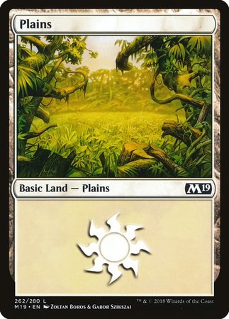 Plains (262) [Core Set 2019] | Exor Games Bridgewater