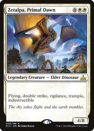 Zetalpa, Primal Dawn [Rivals of Ixalan Promos] | Exor Games Bridgewater