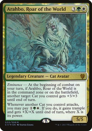 Arahbo, Roar of the World (Commander 2017) [Commander 2017 Oversized] | Exor Games Bridgewater