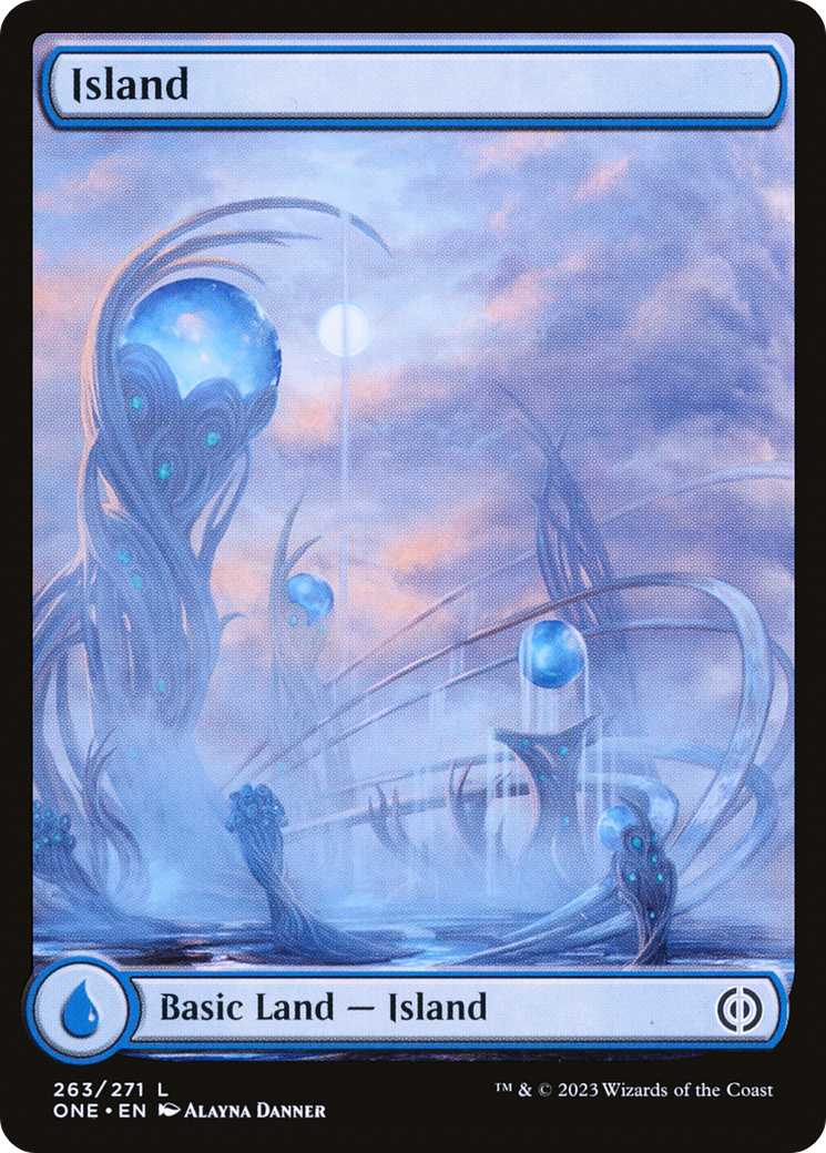 Island (263) (Full-Art) [Phyrexia: All Will Be One] | Exor Games Bridgewater