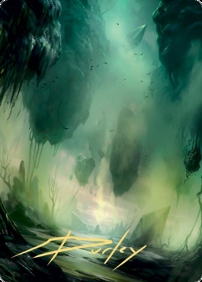 Swamp 1 Art Card (Gold-Stamped Signature) [Zendikar Rising Art Series] | Exor Games Bridgewater