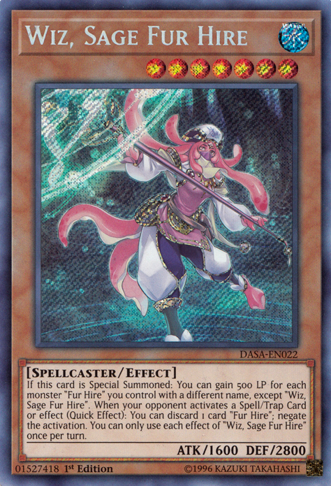 Wiz, Sage Fur Hire [DASA-EN022] Secret Rare | Exor Games Bridgewater