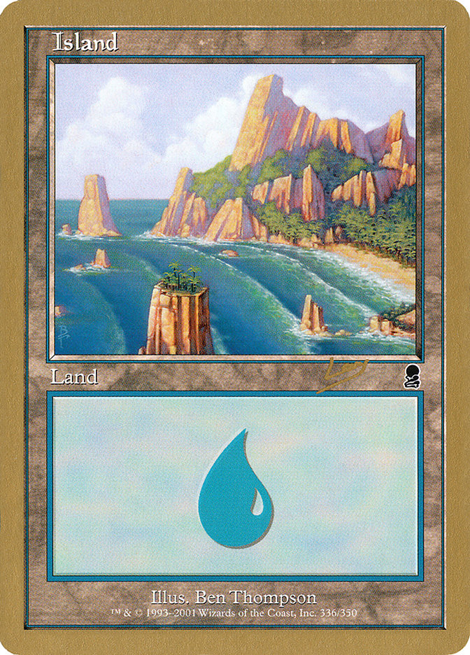 Island (rl336a) (Raphael Levy) [World Championship Decks 2002] | Exor Games Bridgewater