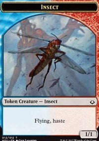 Insect // Zombie Double-sided Token [Hour of Devastation Tokens] | Exor Games Bridgewater