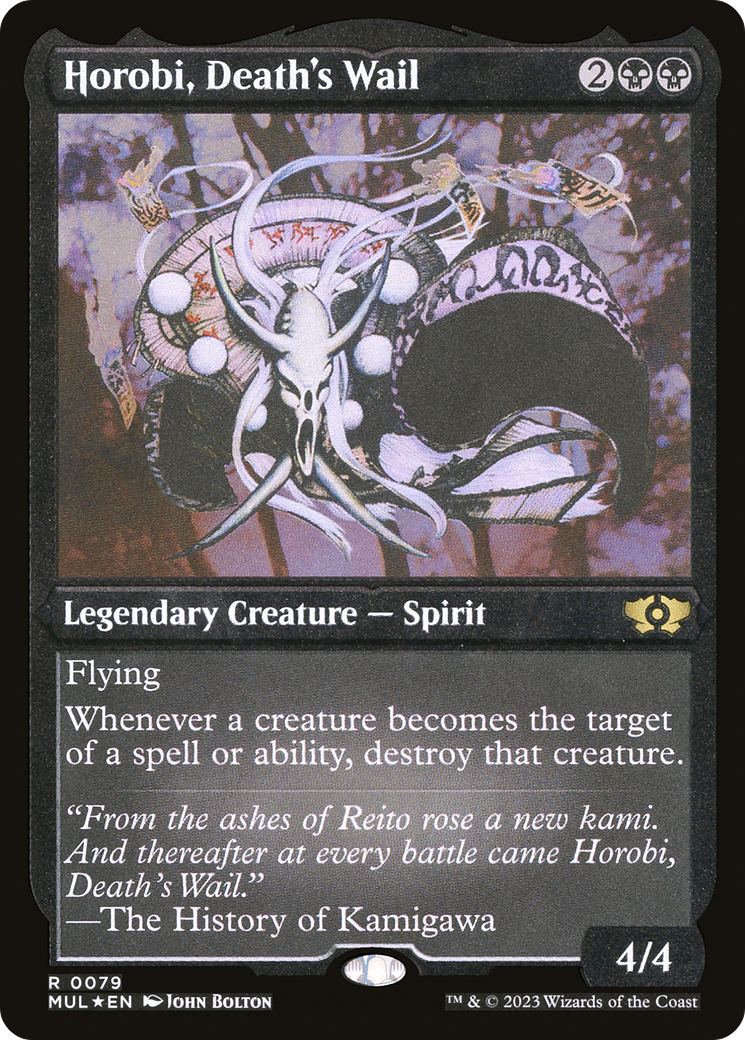 Horobi, Death's Wail (Foil Etched) [Multiverse Legends] | Exor Games Bridgewater
