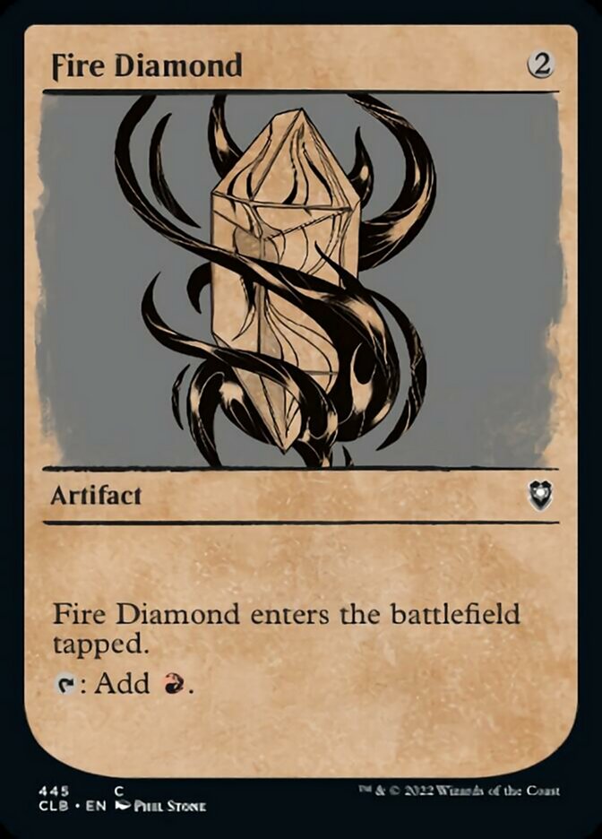 Fire Diamond (Showcase) [Commander Legends: Battle for Baldur's Gate] | Exor Games Bridgewater