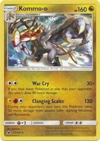 Kommo-o (77/111) (Cracked Ice Holo) (Theme Deck Exclusive) [Sun & Moon: Crimson Invasion] | Exor Games Bridgewater