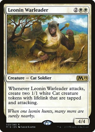 Leonin Warleader [Core Set 2019] | Exor Games Bridgewater