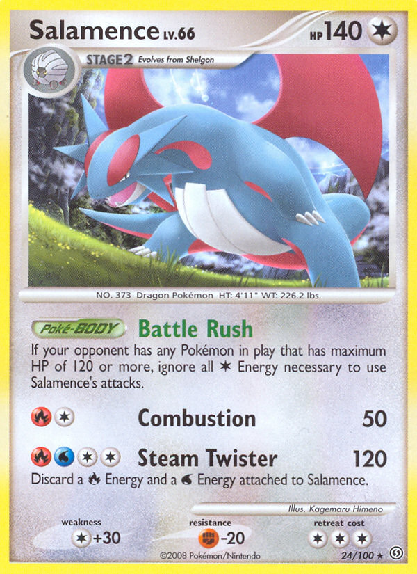 Salamence (24/100) [Diamond & Pearl: Stormfront] | Exor Games Bridgewater