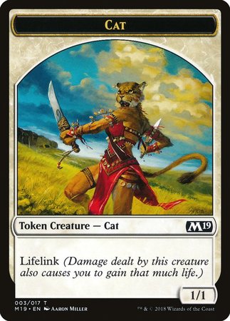 Cat Token [Core Set 2019 Tokens] | Exor Games Bridgewater