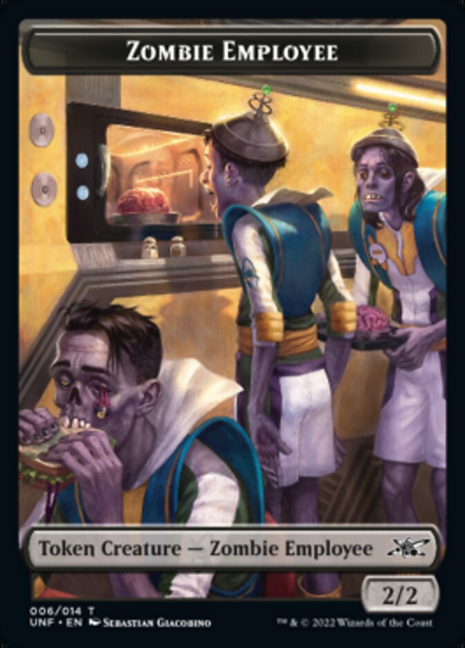 Zombie Employee Token [Unfinity Tokens] | Exor Games Bridgewater