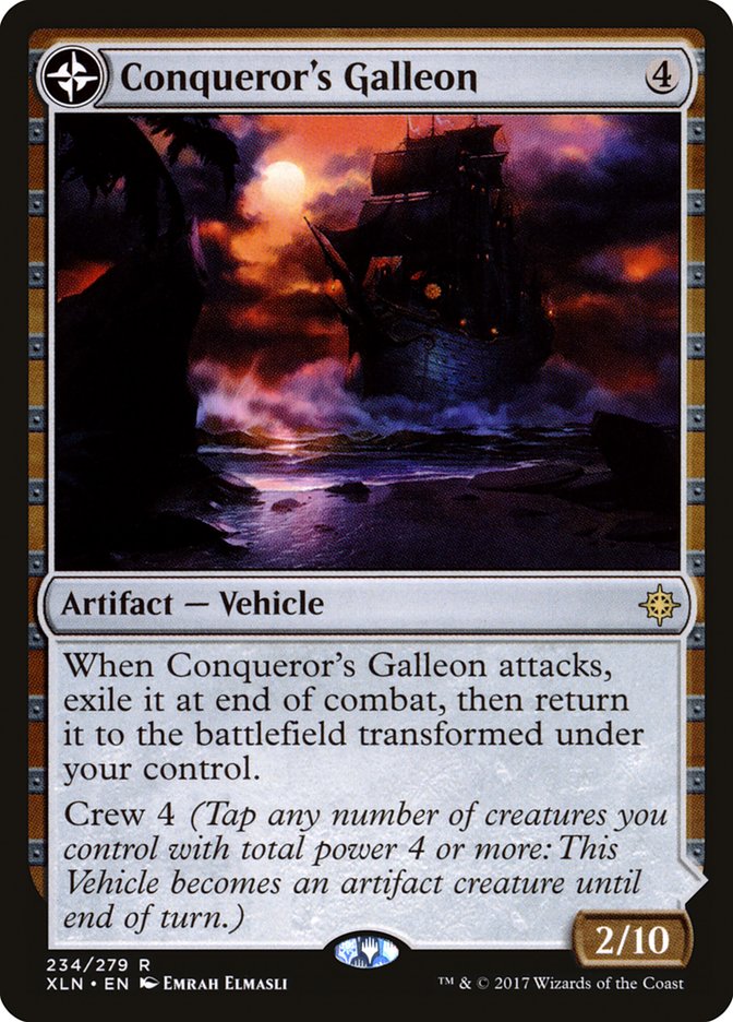 Conqueror's Galleon // Conqueror's Foothold [Ixalan] | Exor Games Bridgewater