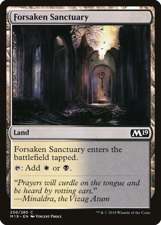 Forsaken Sanctuary [Core Set 2019] | Exor Games Bridgewater