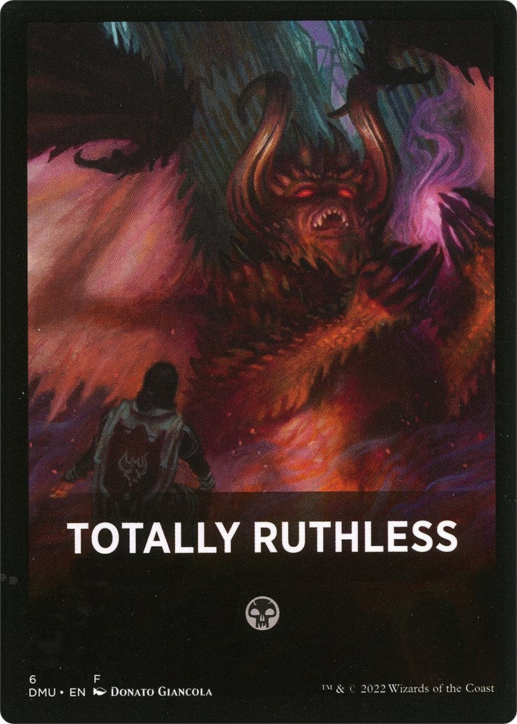 Totally Ruthless Theme Card [Dominaria United Tokens] | Exor Games Bridgewater