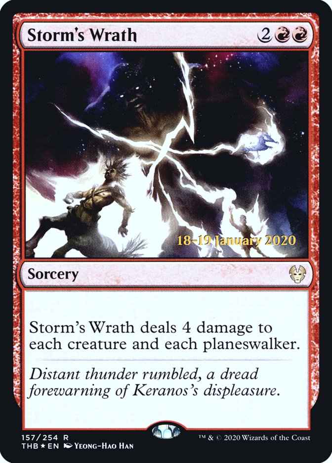 Storm's Wrath [Theros Beyond Death Prerelease Promos] | Exor Games Bridgewater