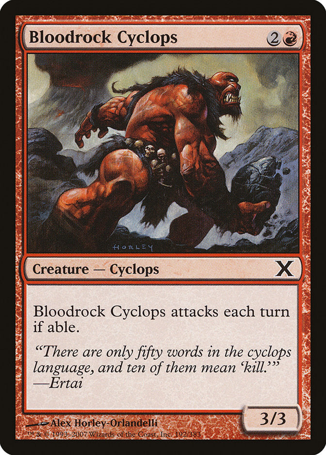 Bloodrock Cyclops [Tenth Edition] | Exor Games Bridgewater