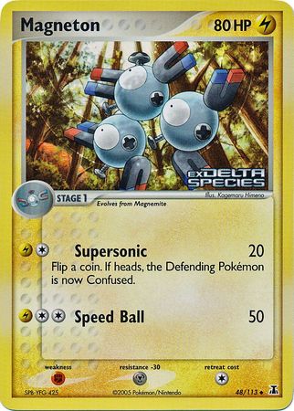 Magneton (48/113) (Stamped) [EX: Delta Species] | Exor Games Bridgewater