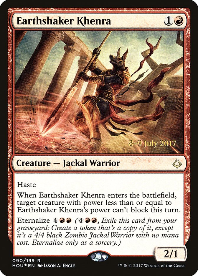 Earthshaker Khenra  [Hour of Devastation Prerelease Promos] | Exor Games Bridgewater