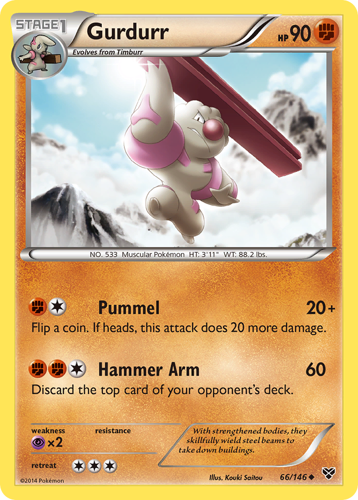 Gurdurr (66/146) [XY: Base Set] | Exor Games Bridgewater