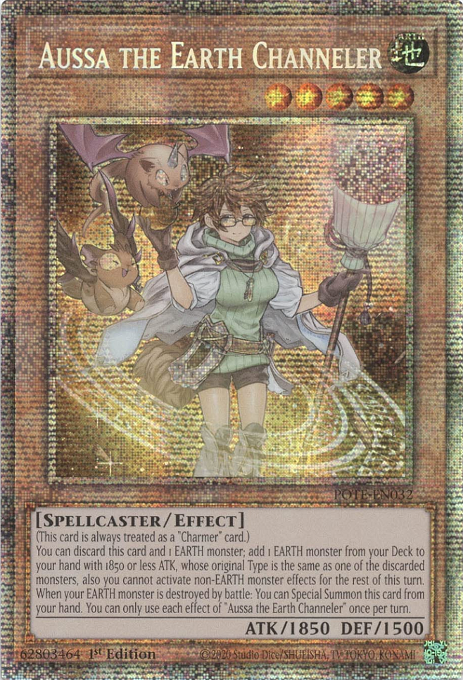 Aussa the Earth Channeler [POTE-EN032] Starlight Rare | Exor Games Bridgewater