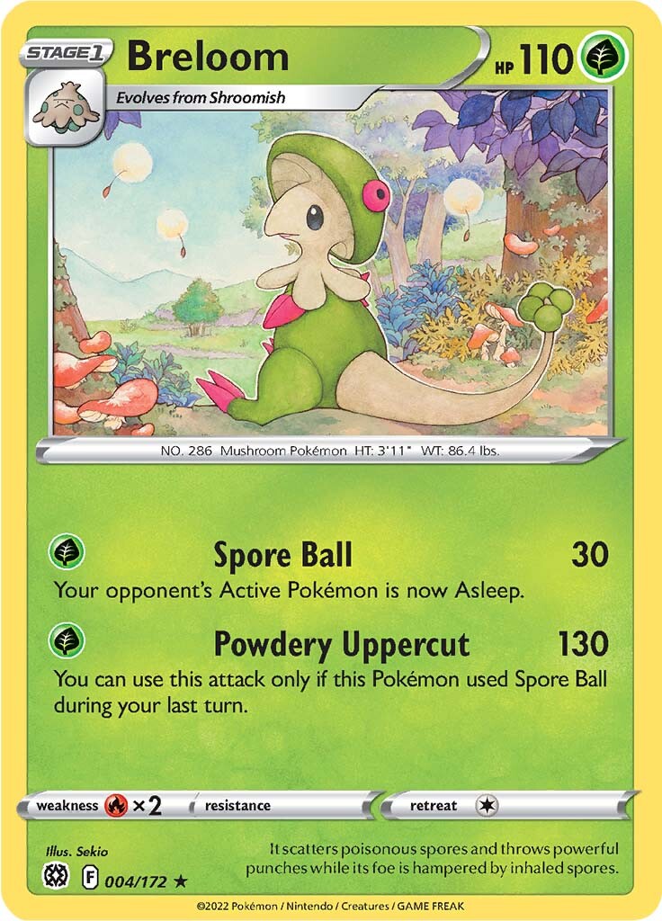 Breloom (004/172) [Sword & Shield: Brilliant Stars] | Exor Games Bridgewater