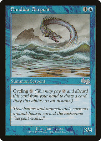 Sandbar Serpent [Urza's Saga] | Exor Games Bridgewater