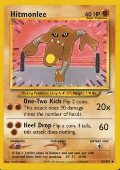 Hitmonlee (42/105) [Neo Destiny Unlimited] | Exor Games Bridgewater