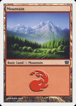 Mountain (343) [Ninth Edition] | Exor Games Bridgewater
