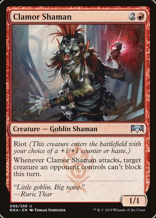 Clamor Shaman [Ravnica Allegiance] | Exor Games Bridgewater