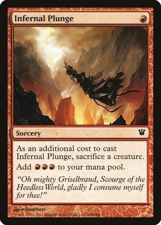 Infernal Plunge [Innistrad] | Exor Games Bridgewater